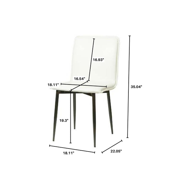 LH Imports Luca Dining Chair CR001-FW