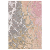 Trans-Ocean Liora Manne Corsica Water Contemporary Indoor Hand Tufted 100% Wool Rug Blush 8'3" x 11'6"