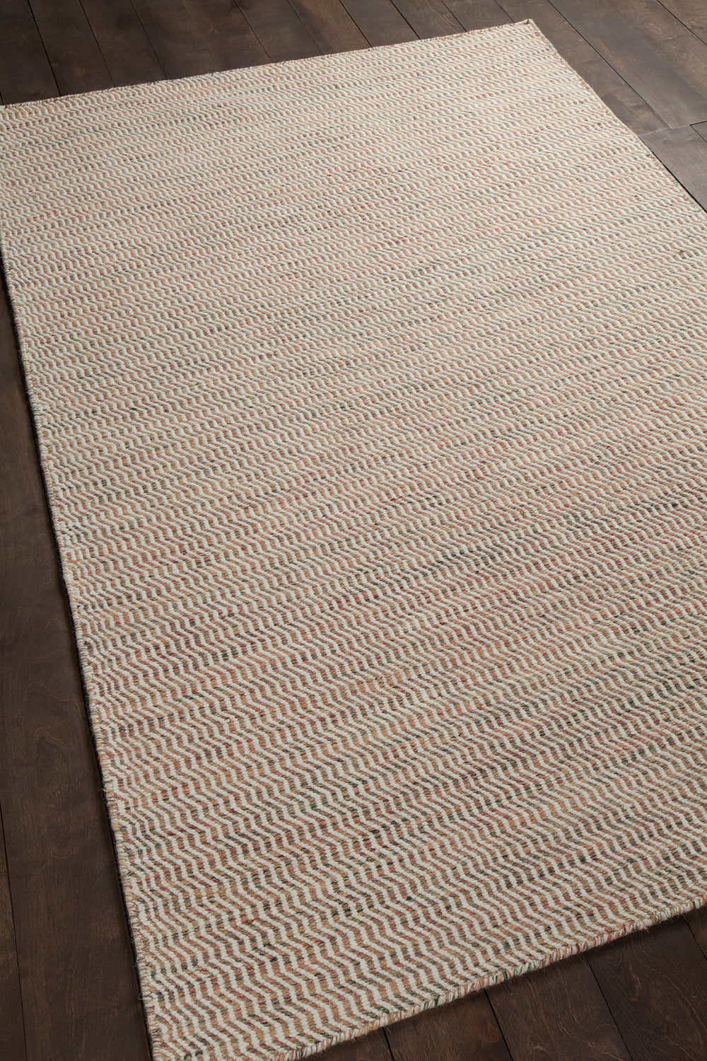 Chandra Rugs Crest 100% Wool Hand-Woven Flatweave Rug Beige/Brown 9' x 13'