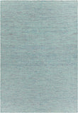 Chandra Rugs Crest 100% Wool Hand-Woven Flatweave Rug Blue/White 9' x 13'
