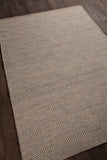 Chandra Rugs Crest 100% Wool Hand-Woven Flatweave Rug Light Brown/Beige 9' x 13'
