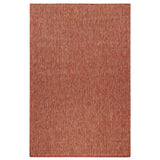Trans-Ocean Liora Manne Carmel Texture Stripe Casual Indoor/Outdoor Power Loomed 87% Polypropylene/13% Polyester Rug Red 7'10" x 9'10"