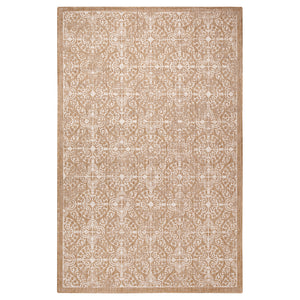 Trans-Ocean Liora Manne Carmel Antique Tile Casual Indoor/Outdoor Power Loomed 87% Polypropylene/13% Polyester Rug Sand 7'10" x 9'10"