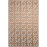 Trans-Ocean Liora Manne Carmel Tonga Tile Casual Indoor/Outdoor Power Loomed 87% Polypropylene/13% Polyester Rug Sand 7'10" x 9'10"