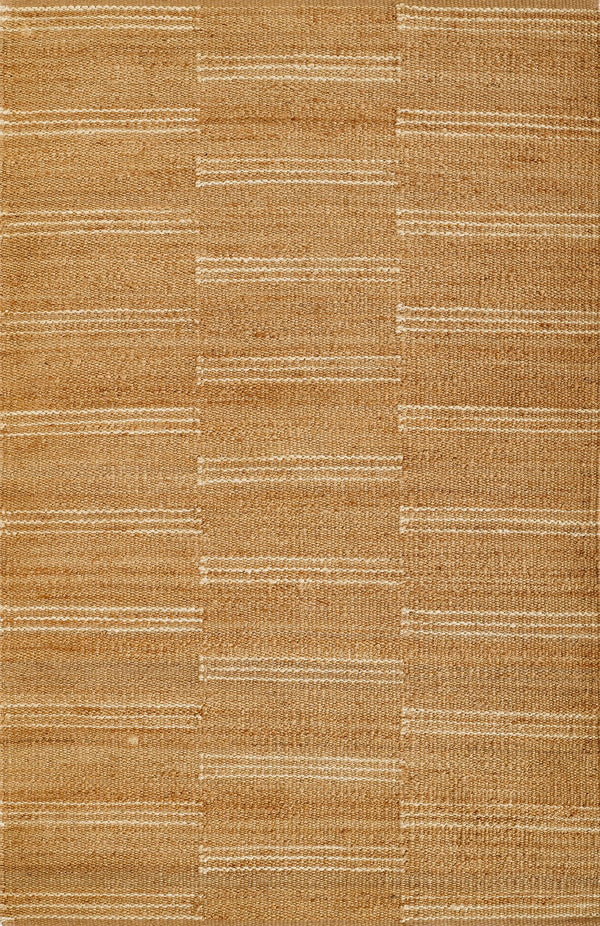 Momeni Erin Gates Crescent CRE-1 Hand Woven Contemporary Striped Indoor Area Rug Natural 10' x 14' CRESCCRE-1NATA0E0