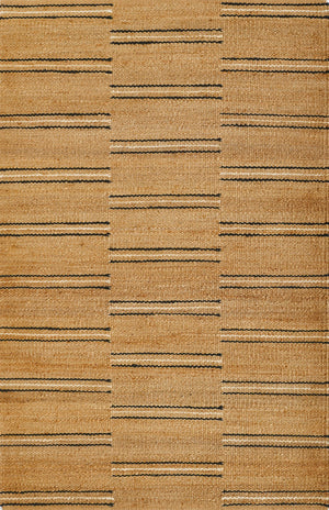 Momeni Erin Gates Crescent CRE-2 Hand Woven Contemporary Striped Indoor Area Rug Natural 10' x 14' CRESCCRE-2NATA0E0