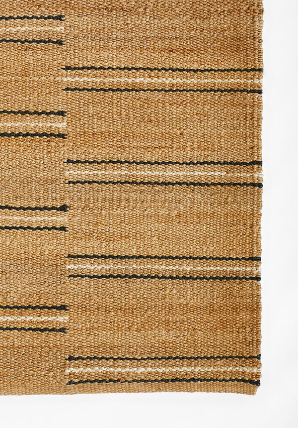 Momeni Erin Gates Crescent CRE-2 Hand Woven Contemporary Striped Indoor Area Rug Natural 10' x 14' CRESCCRE-2NATA0E0
