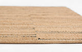 Momeni Erin Gates Crescent CRE-2 Hand Woven Contemporary Striped Indoor Area Rug Natural 10' x 14' CRESCCRE-2NATA0E0