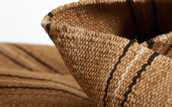 Momeni Erin Gates Crescent CRE-2 Hand Woven Contemporary Striped Indoor Area Rug Natural 10' x 14' CRESCCRE-2NATA0E0