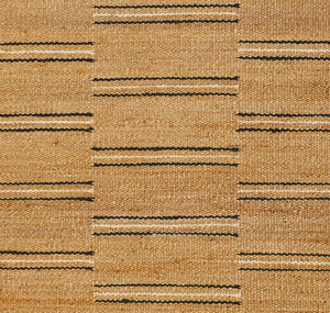 Momeni Erin Gates Crescent CRE-2 Hand Woven Contemporary Striped Indoor Area Rug Natural 10' x 14' CRESCCRE-2NATA0E0