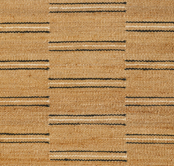 Momeni Erin Gates Crescent CRE-2 Hand Woven Contemporary Striped Indoor Area Rug Natural 10' x 14' CRESCCRE-2NATA0E0