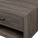 Walker Edison Croft Modern/Contemporary 42" 2-Drawer Coffee Table with Hairpin Legs CRFL1KSG