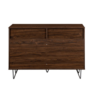 Walker Edison Croft Modern/Contemporary Hairpin Leg 2 Drawer Entry Console CRFL3KDW