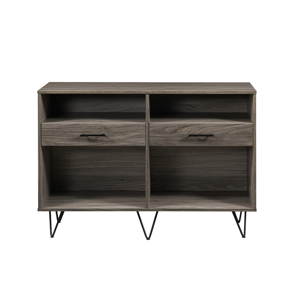 Walker Edison Croft Modern/Contemporary Hairpin Leg 2 Drawer Entry Console CRFL3KSG