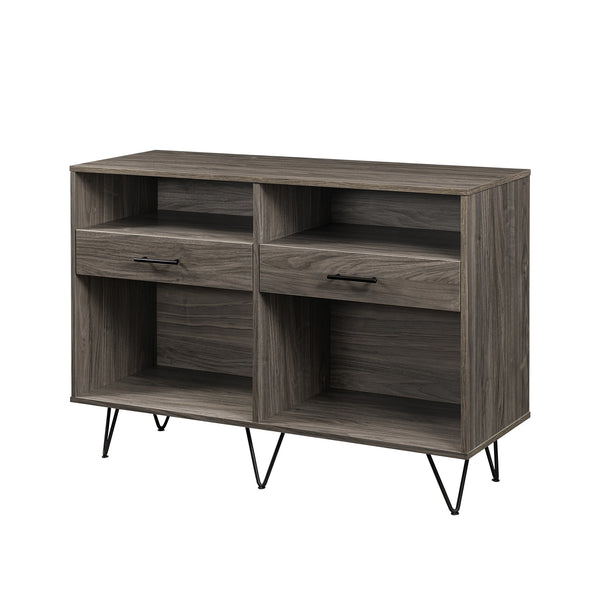 Walker Edison Croft Modern/Contemporary Hairpin Leg 2 Drawer Entry Console CRFL3KSG