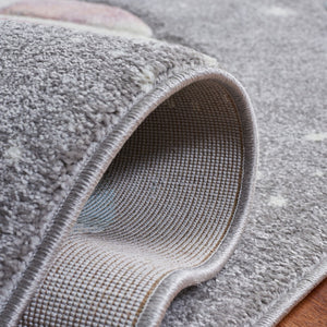 Carousel Kids 100 Carousel Kids 103 Kids Power Loomed 100% Polypropylene Rug Grey / Lavender