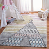 Safavieh Carousel Kids 117 Power Loomed 100% Polypropylene Kids Rug CRK117F-8