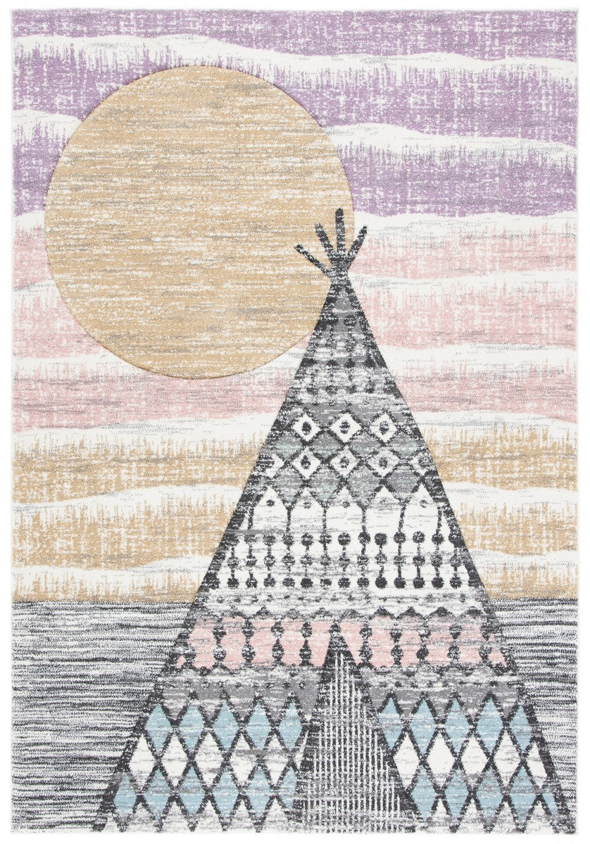 Safavieh Carousel Kids 117 Power Loomed Polyproplyene Pile Kids Rug CRK117F-26