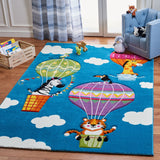 Carousel Kids 100 Carousel Kids 118 Kids Power Loomed 100% Polypropylene Rug Blue / Green