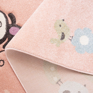 Safavieh Carousel Kids 120 Power Loomed Kids Rug Blush Pink 8' x 10'