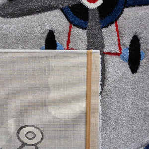 Safavieh Carousel Kids 137 Power Loomed Polyproplyene Pile Kids Rug CRK137F-26