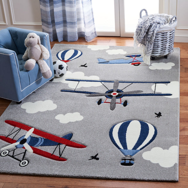 Safavieh Carousel Kids 137 Power Loomed 100% Polypropylene Kids Rug CRK137F-9