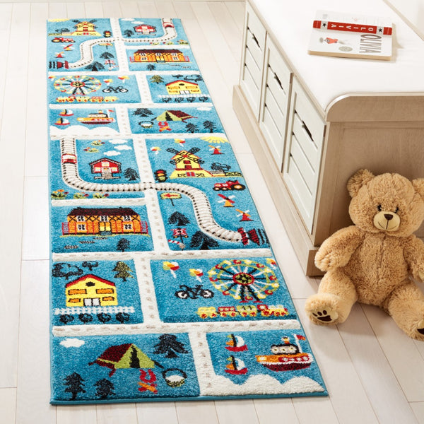 Safavieh Carousel Kids 197 Power Loomed 100% Polypropylene Kids Rug CRK197M-9