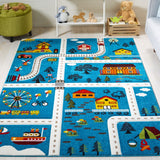 Safavieh Carousel Kids 197 Power Loomed 100% Polypropylene Kids Rug CRK197M-9