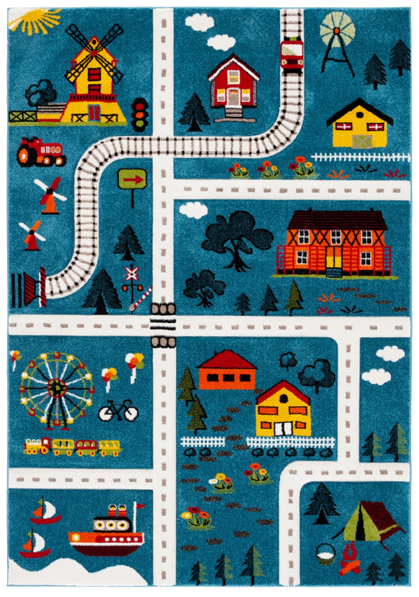 Safavieh Carousel Kids 197 Power Loomed 100% Polypropylene Kids Rug CRK197M-9