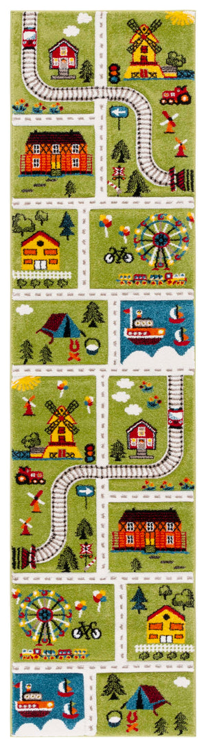Safavieh Carousel Kids 197 Power Loomed 100% Polypropylene Kids Rug CRK197Y-9