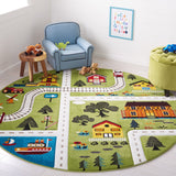 Safavieh Carousel Kids 197 Power Loomed 100% Polypropylene Kids Rug CRK197Y-9