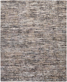 Conroe Luxe Abstract Hand Knot Accent Rug, Gunmetal/Silver Blue2ft x 3ft
