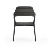 Beau Visitor Chair in Dark Gray with Seat in Charcoal - Set of 2