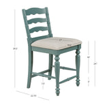 Marino 24 in Antique Blue Counter Stool