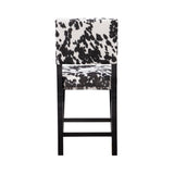 Corey Black Cow Print Counter Stool