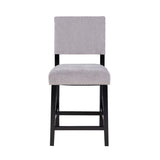 Corey Dark Gray Washed Velvet Counter Stool