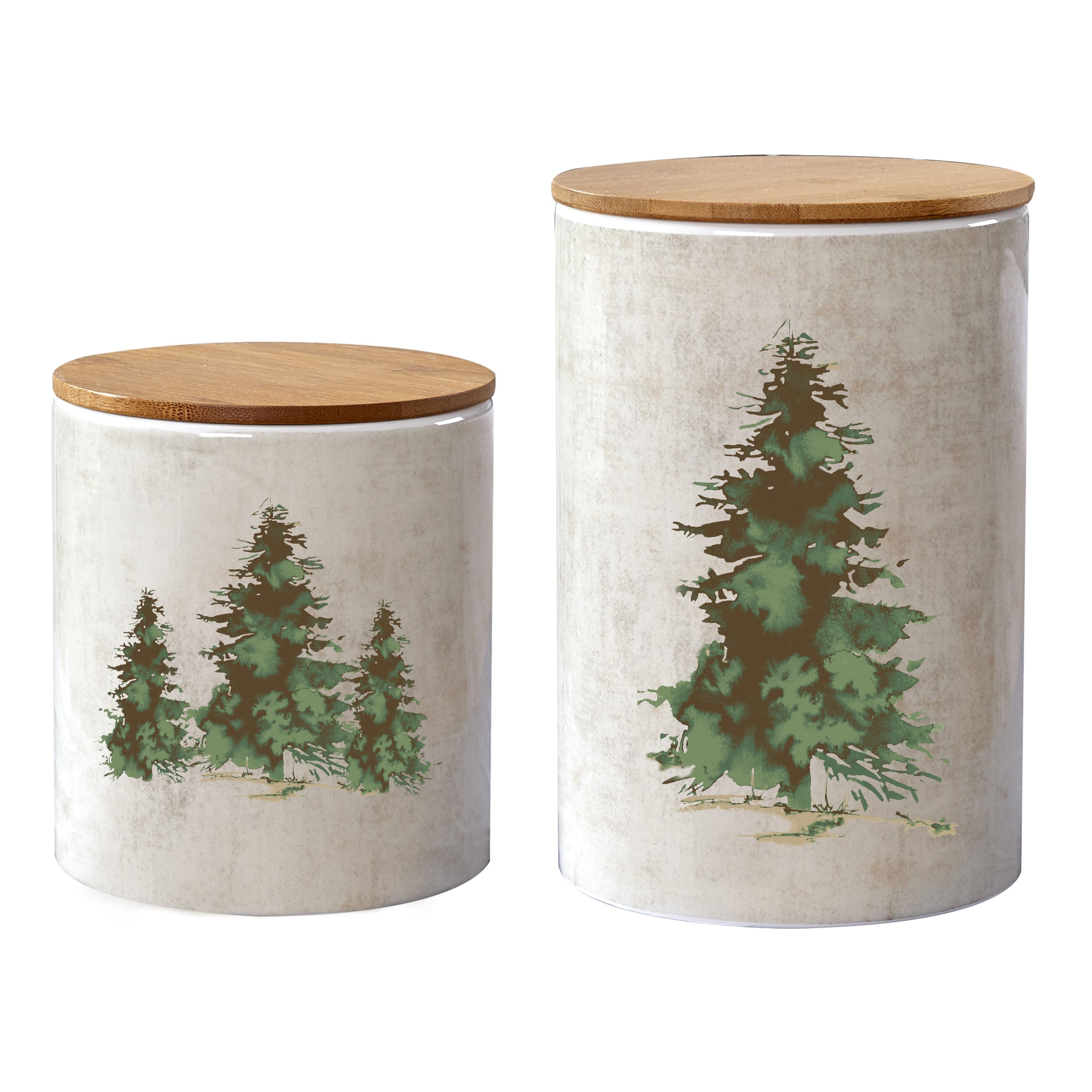 HiEnd Accents Scenery Tree Canister Set
