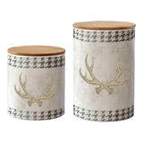 Antler Design Canister Set