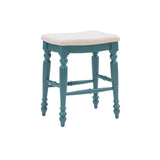 Marino Blue Backless Counter Stool