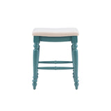 Marino Blue Backless Counter Stool