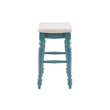 Marino Blue Backless Counter Stool