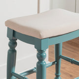 Marino Blue Backless Counter Stool