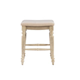 Marino White Wash Backless Counter Stool