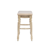 Marino White Wash Backless Counter Stool