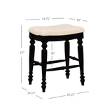 Marino Black Backless Counter Stool