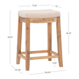 CLARIDGE ACACIA WOOD COUNTER STOOL