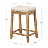 CLARIDGE ACACIA WOOD COUNTER STOOL