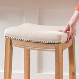 CLARIDGE ACACIA WOOD COUNTER STOOL