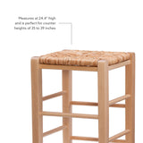 Gianna Backless Counter Stool Natural Set of 2