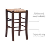 Gianna Backless Counter Stool Walnut Set of 2